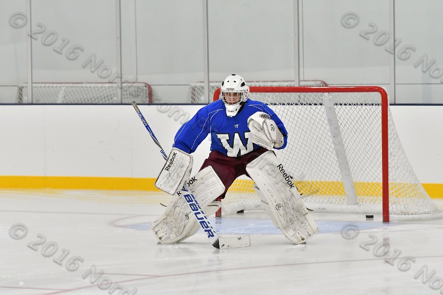 Wheaton College Men\'s Ice Hockey vs Middlesex Community College. - Photo By: KEITH NORDSTROM